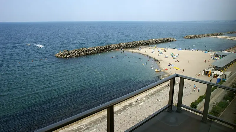 皆生温泉足湯